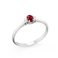 Anillo Zanette Gioielli Mujer in Oro blanco Rubino 0.32 Ct AN-2683G-2RUBINO - AN-2683G-2RUBINO